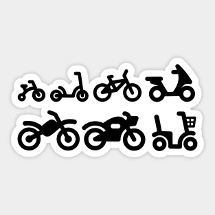 Evolution Motorcycle motorcycling motocross bike Sticker